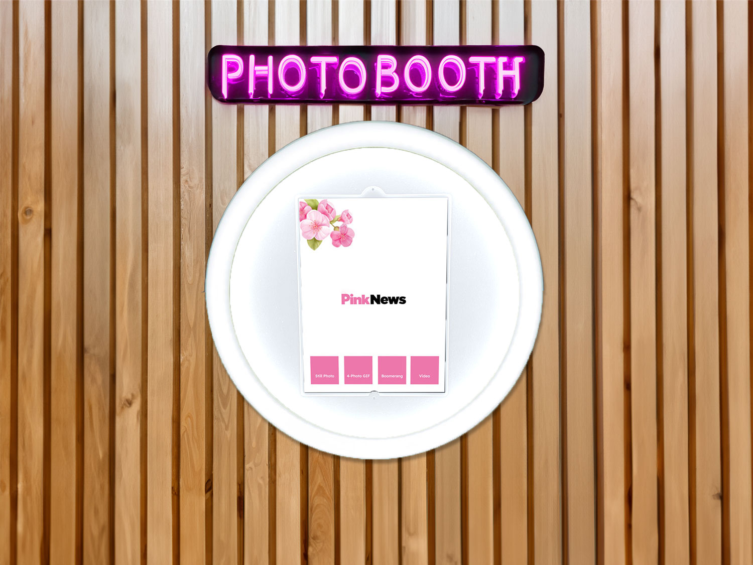 Wall Mounted Photo Booth